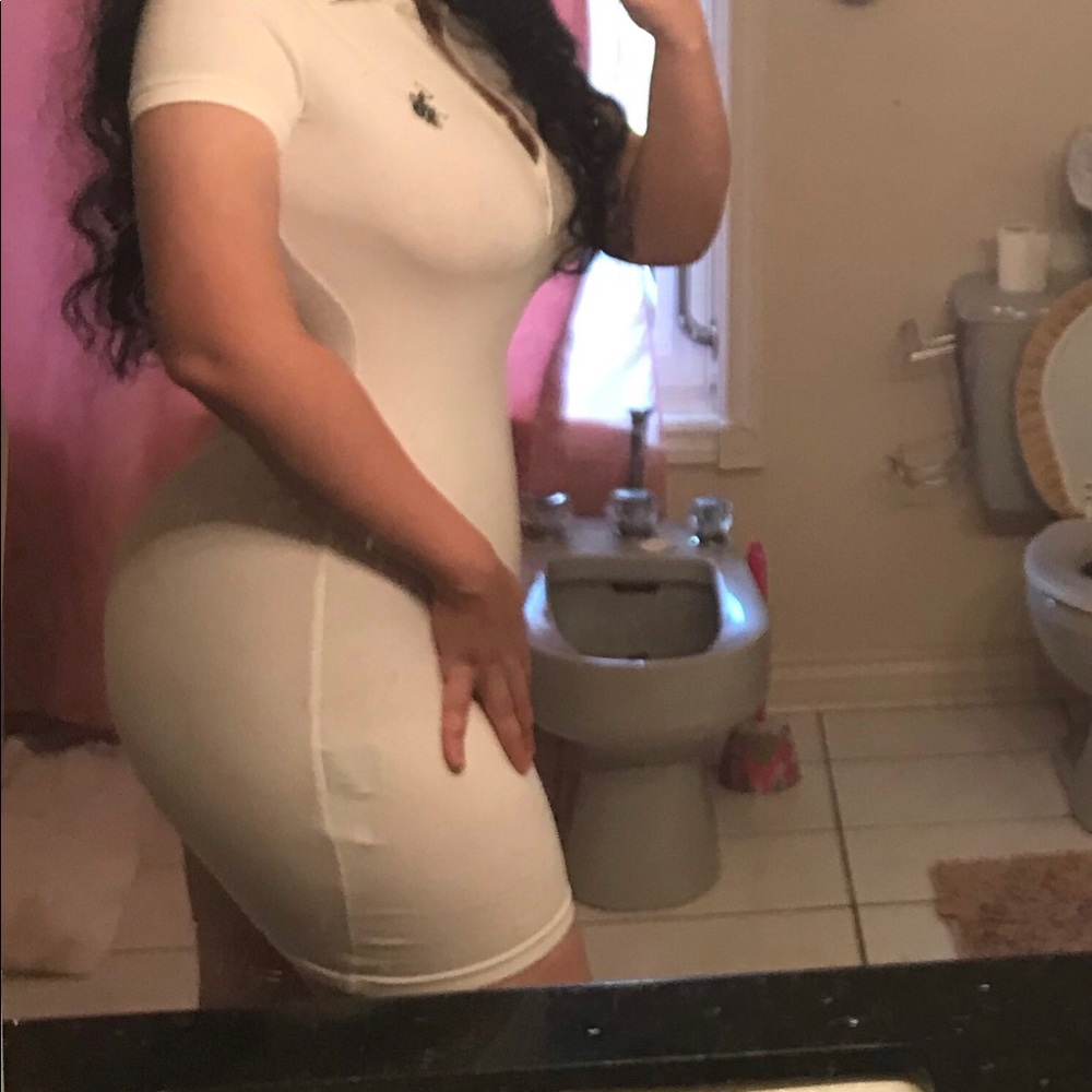 White polo bodycon dress - Picture 2 of 2